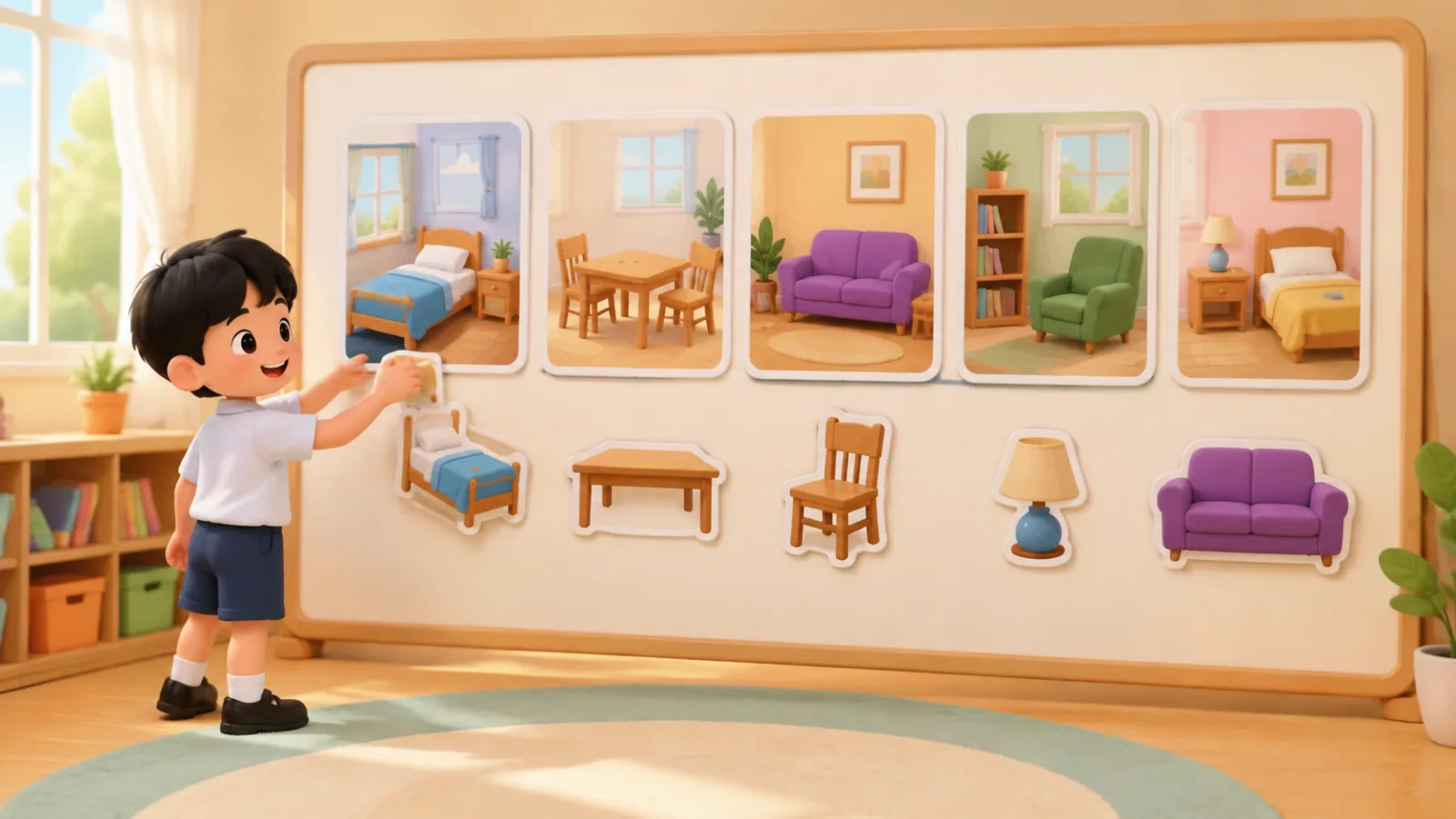 Rooms and furniture