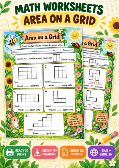 Area on a Grid - Count the Squares