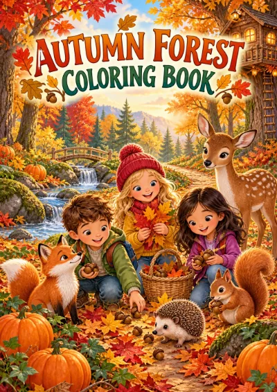 Autumn Forest - Colouring Book (30 pages)