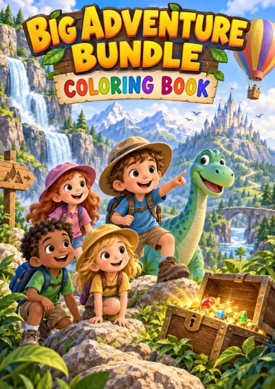 Big Adventure Bundle - Colouring Book (50 pages)