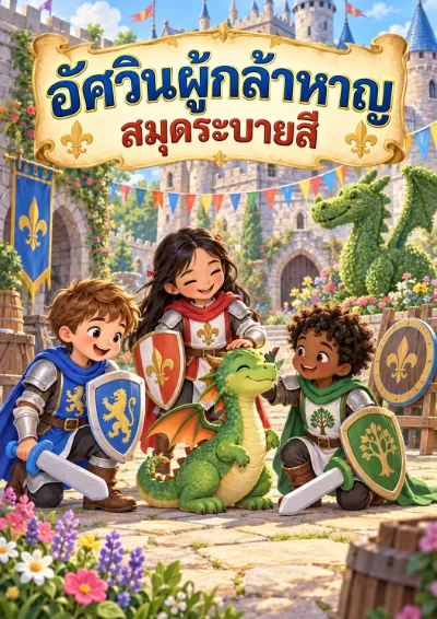 สมุดระบายสีอัศวินผู้กล้าหาญ 30 หน้า