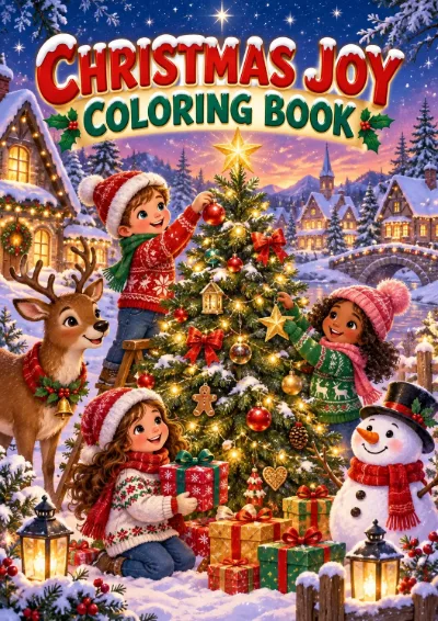 Christmas Joy - Colouring Book (35 pages)