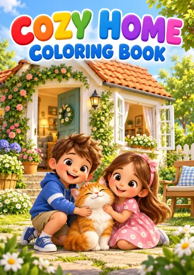 Cozy Home - Colouring Book (35 pages)