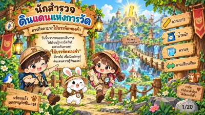 สื่อการสอนคณิตศาสตร์ ดินแดนแห่งการวัด: ความยาว น้ำหนัก และปริมาตร