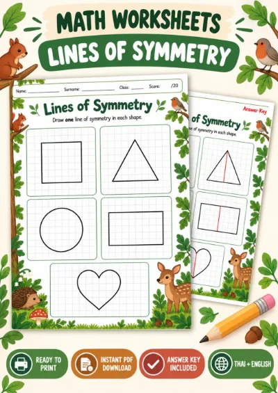 Lines of Symmetry - Draw the Line
