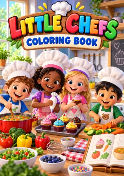 Little Chefs - Colouring Book (30 pages)
