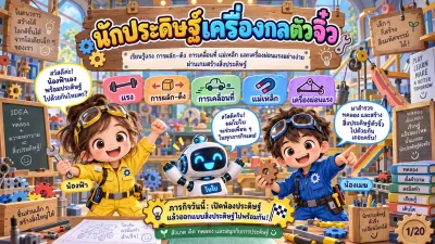สื่อการสอนวิทยาศาสตร์ นักประดิษฐ์เครื่องกลตัวจิ๋ว: แรง แม่เหล็ก เครื่องผ่อนแรง