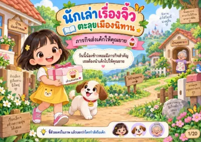 สื่อการสอนภาษาไทย นักเล่าเรื่องจิ๋ว ตะลุยเมืองนิทาน