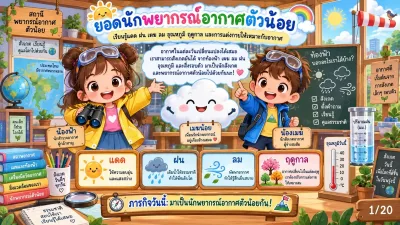สื่อการสอนวิทยาศาสตร์ นักพยากรณ์อากาศตัวน้อย