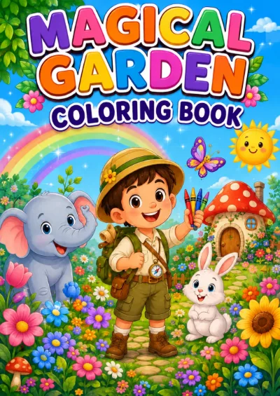 Magical Garden - Colouring Book (30 pages)