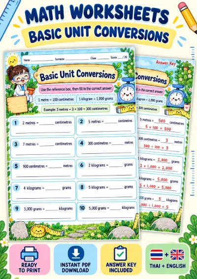 Metric Unit Conversions - Convert the Units
