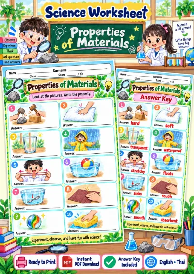 Properties of Materials - Write the Property