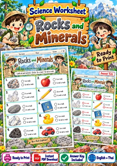 Rocks and Minerals - Circle the Answer