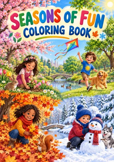 Seasons of Fun - Colouring Book (40 pages)