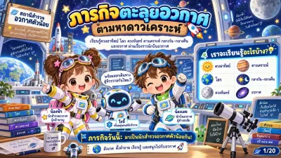 สื่อการสอนวิทยาศาสตร์ ภารกิจตะลุยอวกาศ: ดวงอาทิตย์ โลก ดวงจันทร์ และดาวเคราะห์