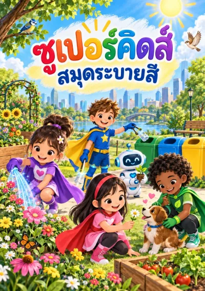 สมุดระบายสีซูเปอร์คิดส์ 30 หน้า