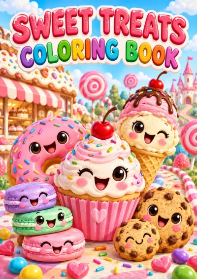 Sweet Treats - Colouring Book (30 pages)