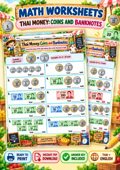 Thai Money: Coins and Banknotes - Count Money