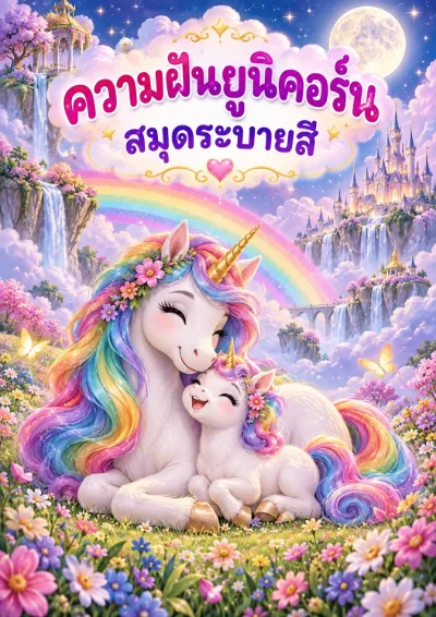 สมุดระบายสีความฝันยูนิคอร์น 30 หน้า
