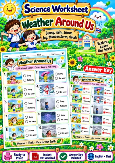 Weather Around Us - Circle the Answer