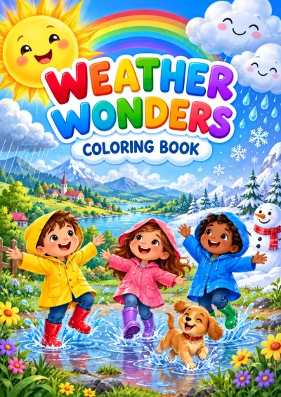Weather Wonders - Colouring Book (30 pages)