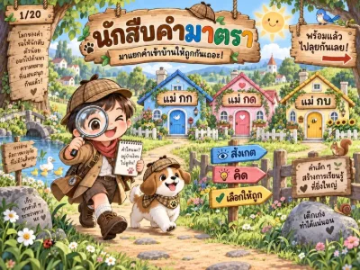 สื่อการสอนภาษาไทย นักสืบคำมาตรา ตอนที่ 1: แม่ กก แม่ กด แม่ กบ